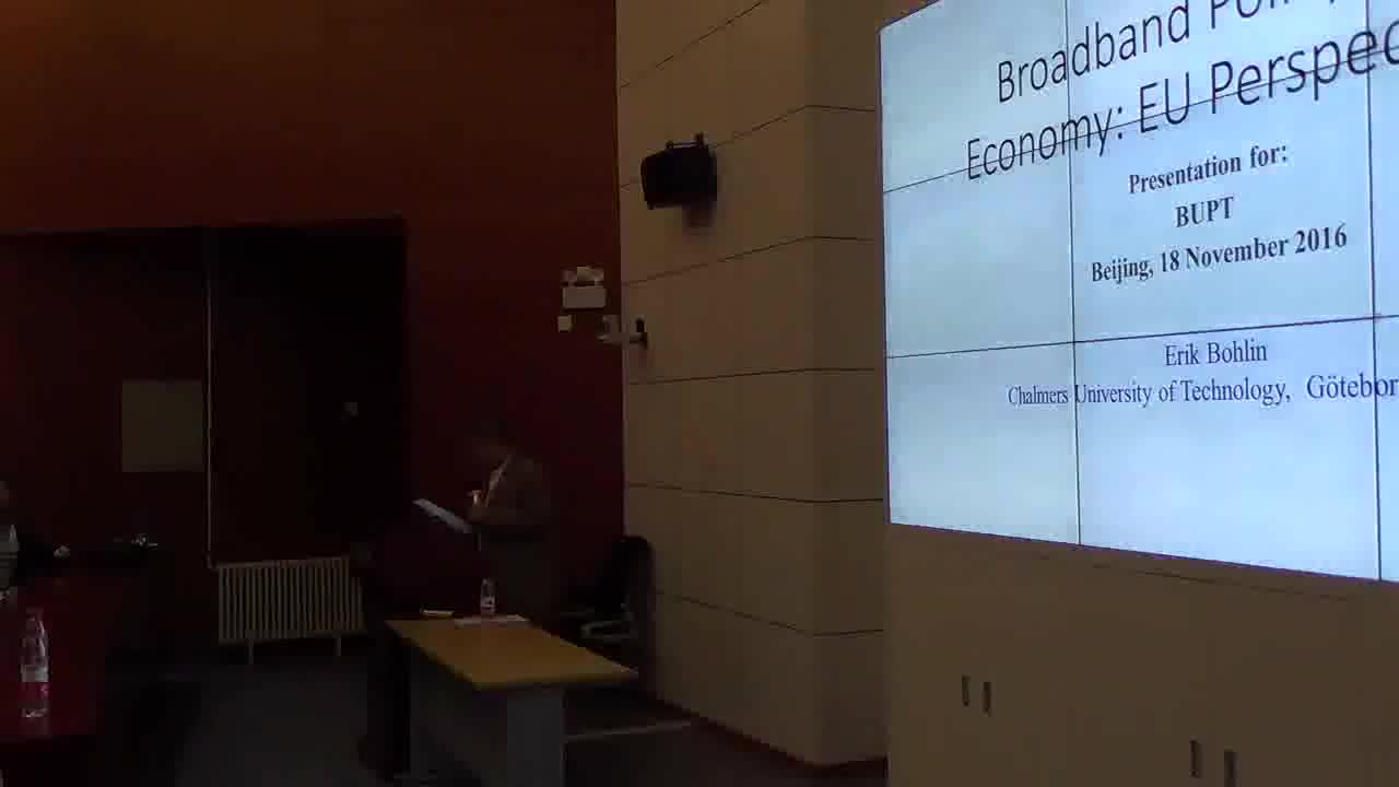 Broadband Economy and Policy: Perspectives from the EU（宽带经济与政策：来自欧盟的观点）